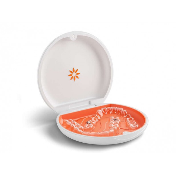 Këllëf Invisalign për rreshtues të padukshëm ose mbajtës Vivera - E bardhë portokalli, 1